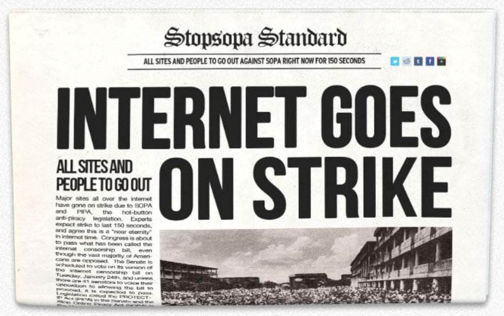 Huelga de internet