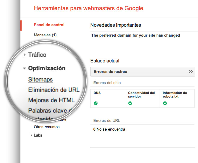 Sitemaps Google Webmaster Tools